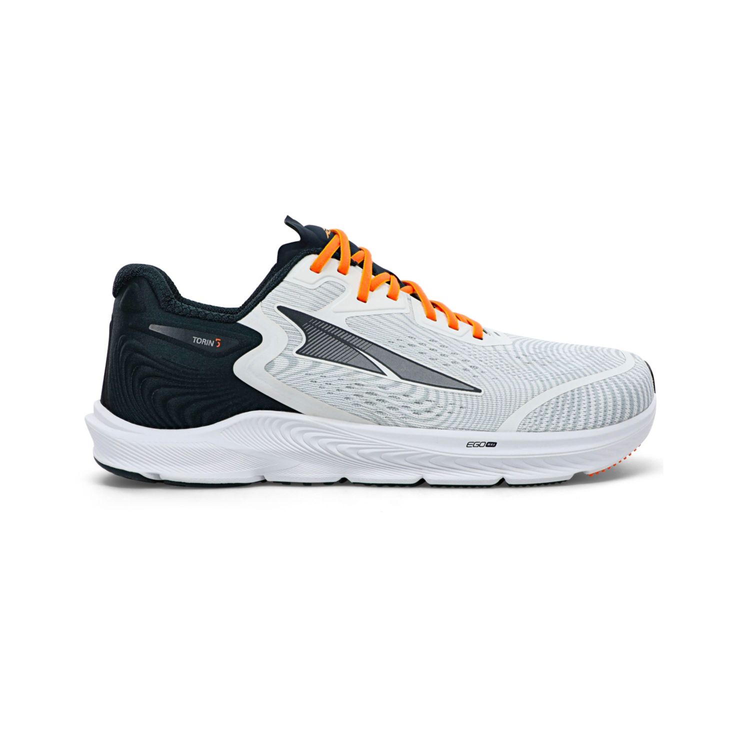 Altra Mens Torin 5 Road Running Shoes White/Orange | HSWP-34710